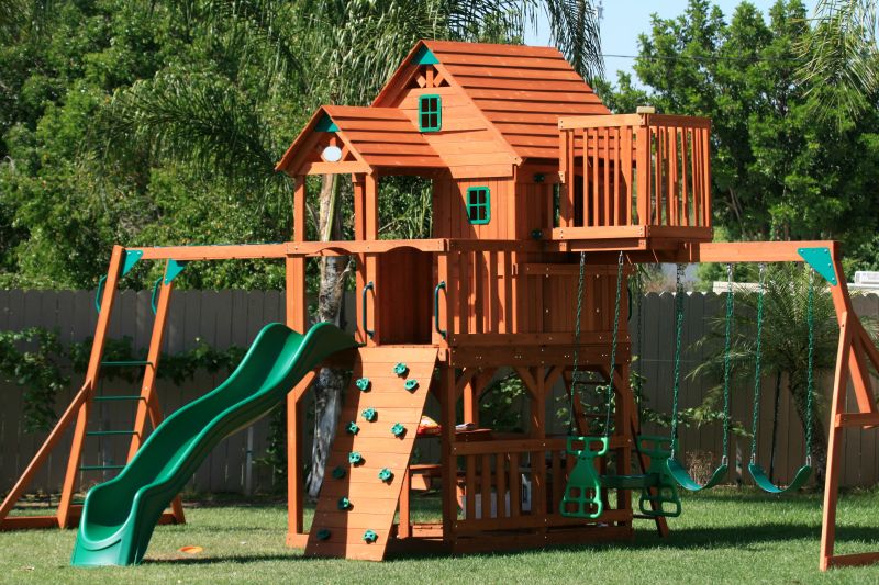 Wooden Swing Set Installation in Alpharetta, GA